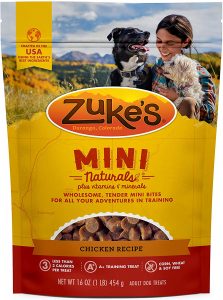 Zuke's Natural Training Dog Treats; Mini Naturals Recipe